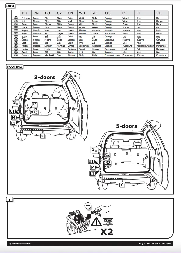 Kabelsett 7 pol tilhengerfeste Toyota Land Cruiser J150 2009 - 2024 – bilde 4