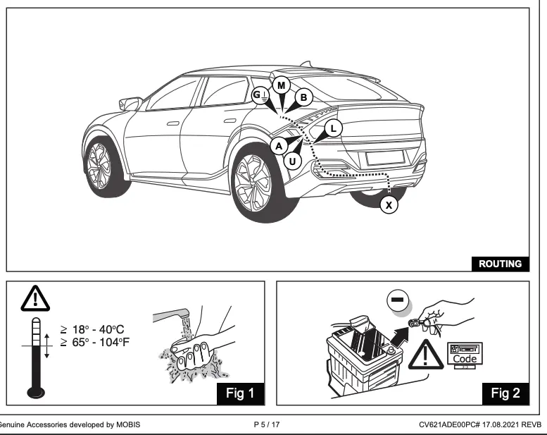 Kabelsett tilhengerfeste 13 pol KIa EV6 2021 - 2024 – bilde 3