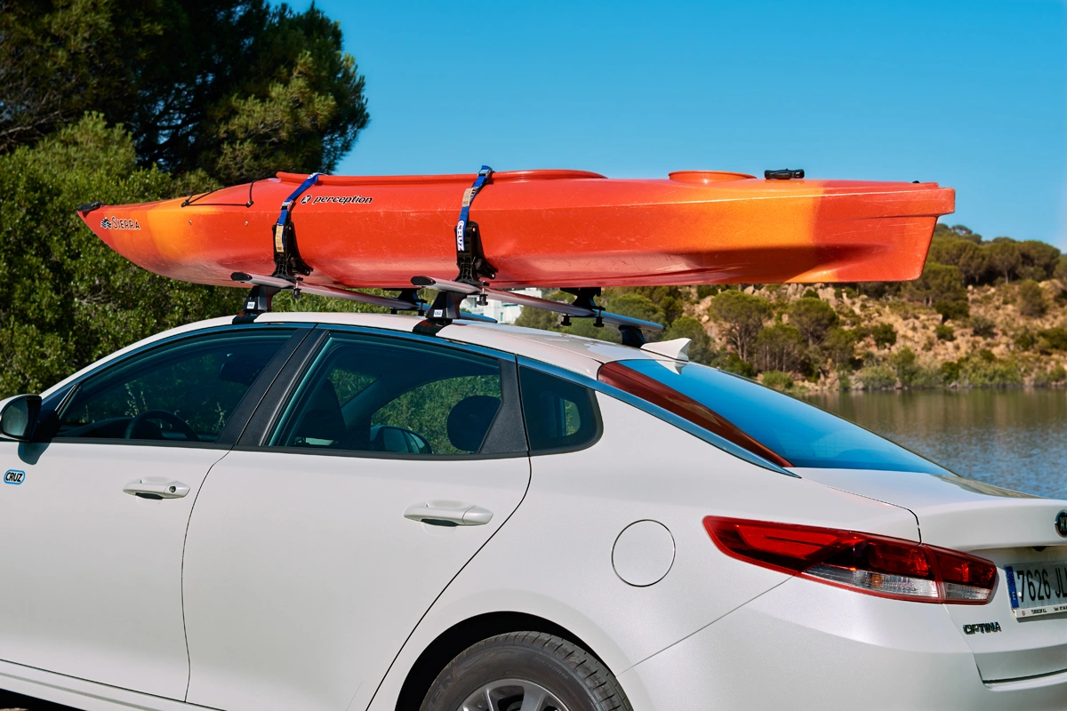 Kajakkholder Cruz Rafter horisontal med stropper 1 kajakk │ Kano- og kajakkstativ - Kayak and Canoe carrier – bilde 11