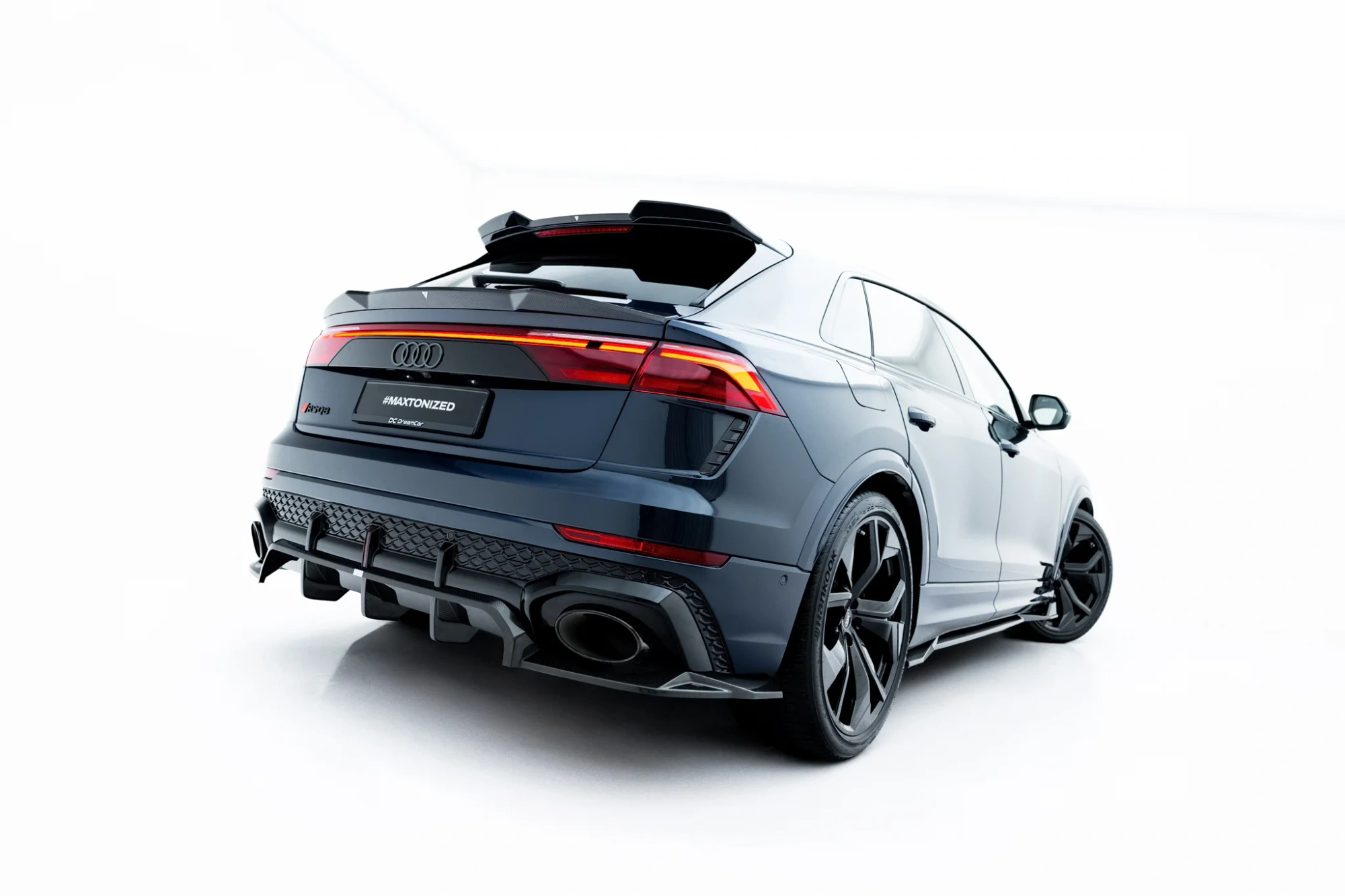 Karbonfiber Baksplitter med diffuser Audi RS Q8 I Facelift 2025 -> | Glossy Black Edition
