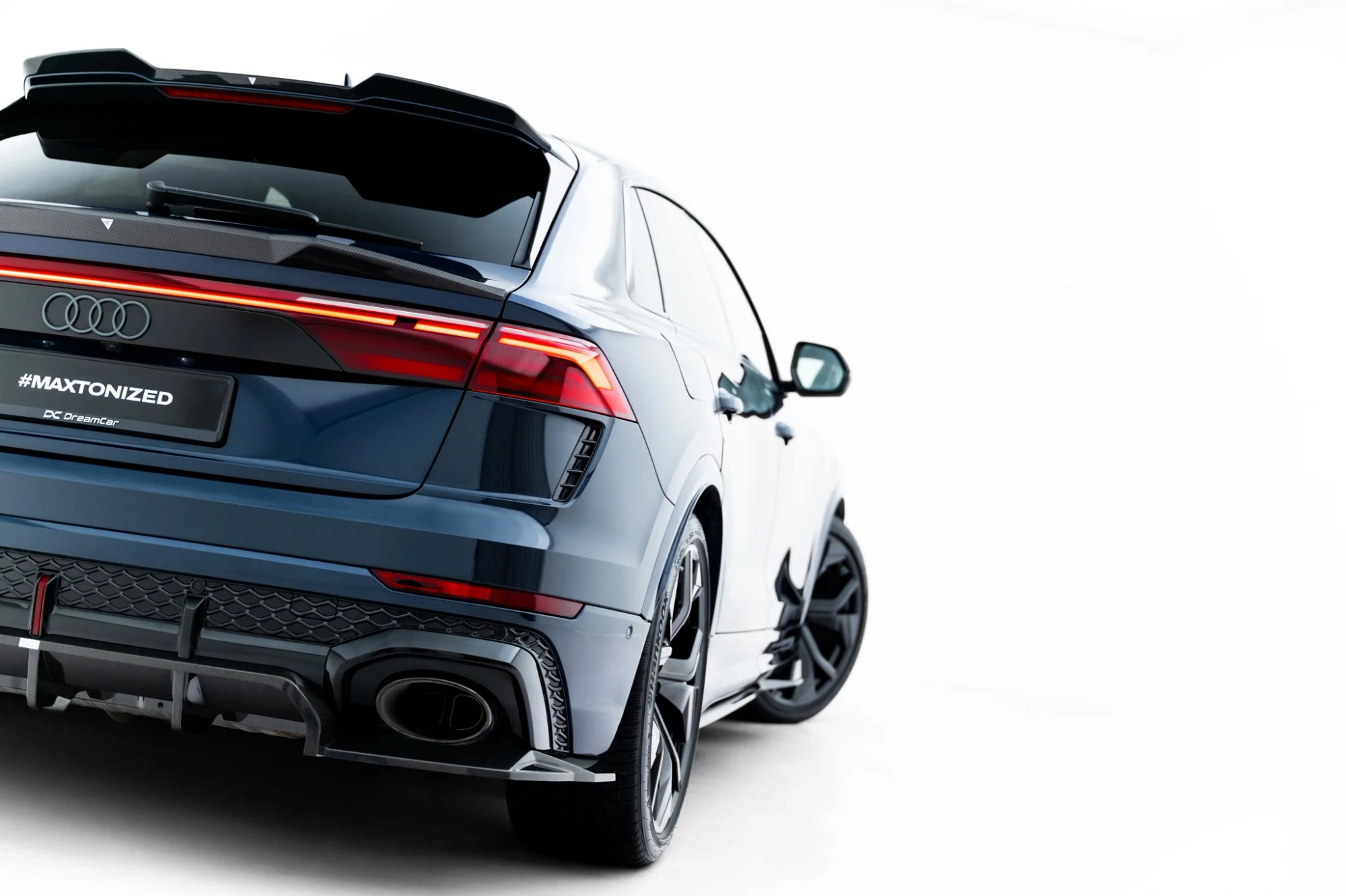 Karbonfiber Baksplitter med diffuser Audi RS Q8 I Facelift 2025 -> | Glossy Black Edition – bilde 7