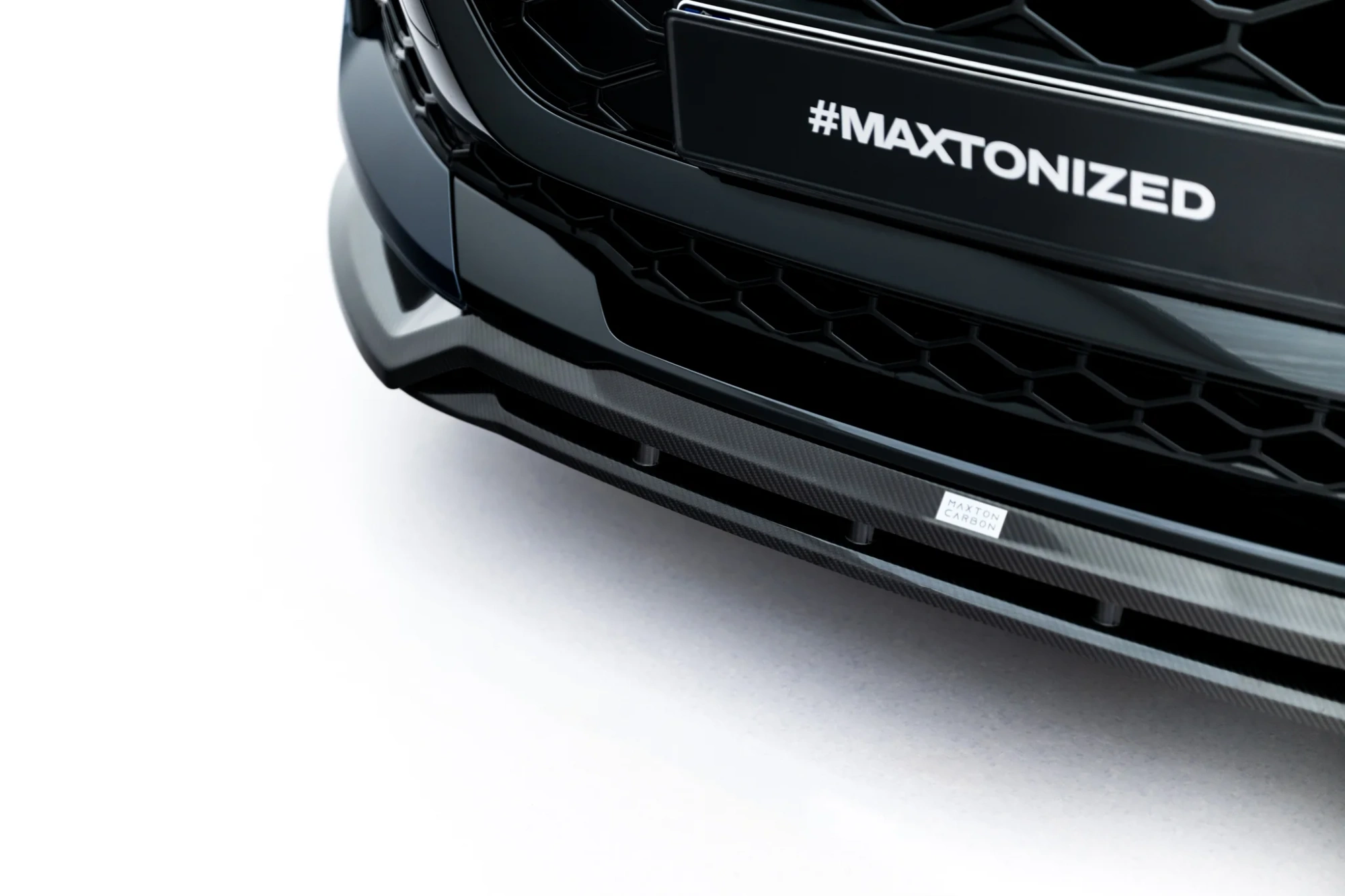 Karbonfiber Frontspoiler Audi Q8 I 2018 - 2023 | Sport Glossy Black Edition – bilde 3