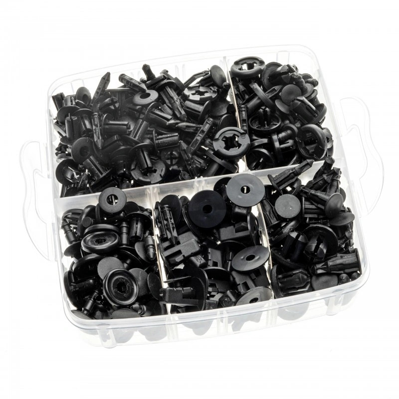 Karosseriklips Universal med Demonteringsverktøy │ Klips til karosseri, festedeler, interiørklips og plastskruer  - sett 635 stk. Image 2