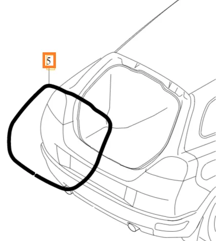 Karosseritetning baklem Volvo Genuine® C30 2007-2013