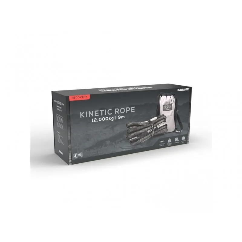 Kinetisk nylontau 9 m 25 mm, 12T Bushranger RRK12 – bilde 7
