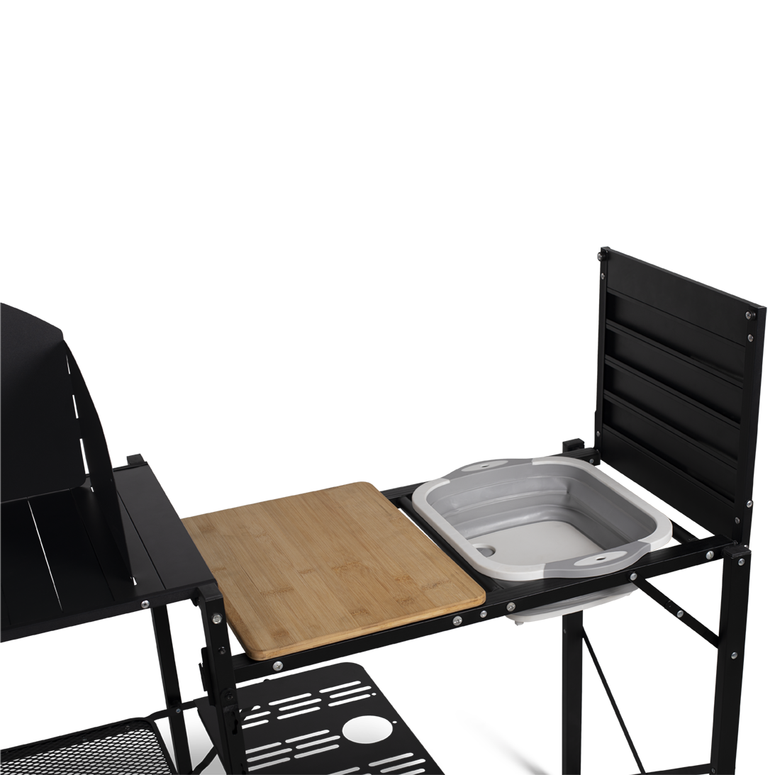 Kjøkkenbord KAMPA Slim Chef Stand │ sammenleggbart - svart – bilde 3