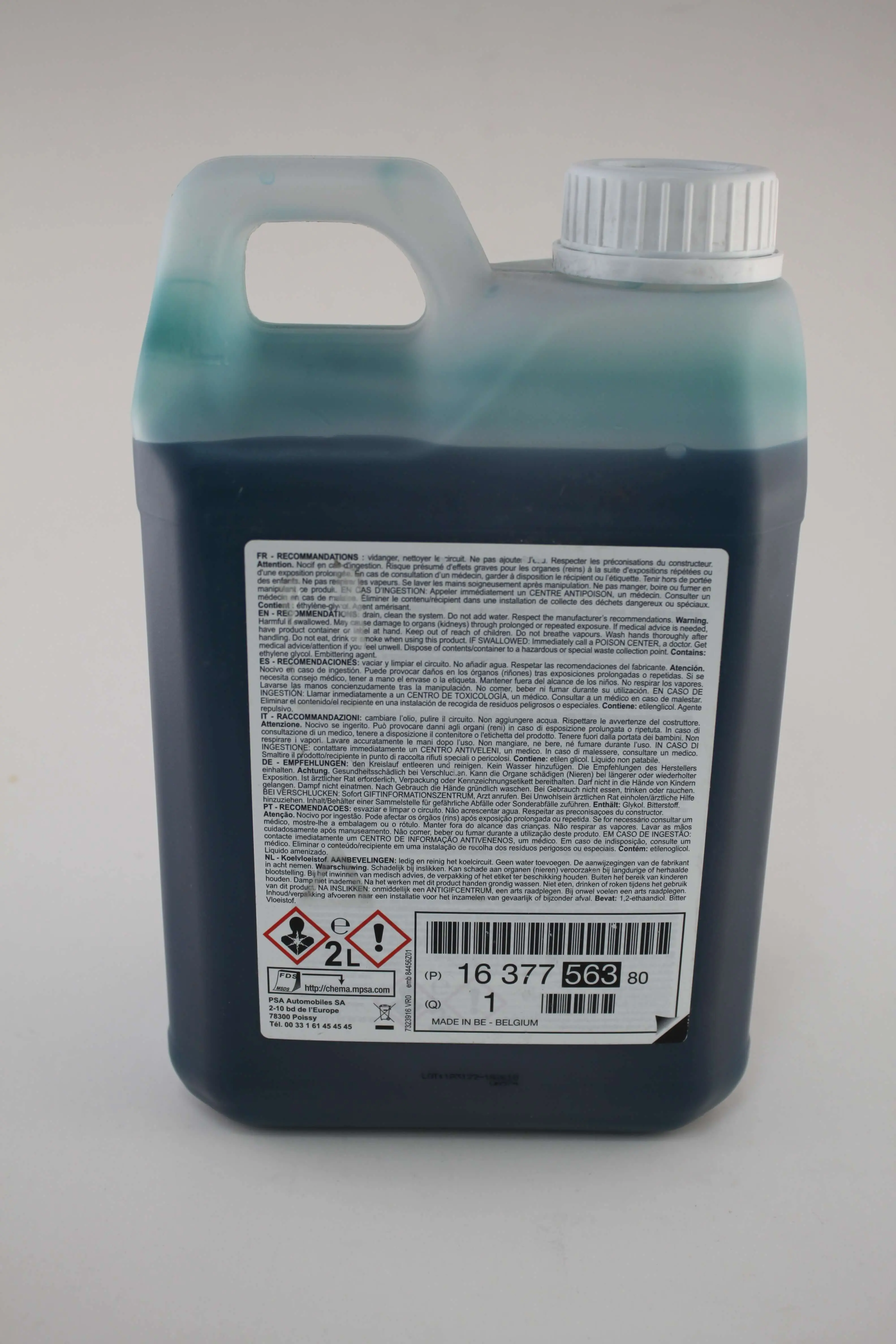 Kjølevæske G33 Citroen / Peugeot / DS  PSA B71 5110 │ Genuine® -35 °C organisk syreteknologi (OAT) frostæske - 2L Image 3
