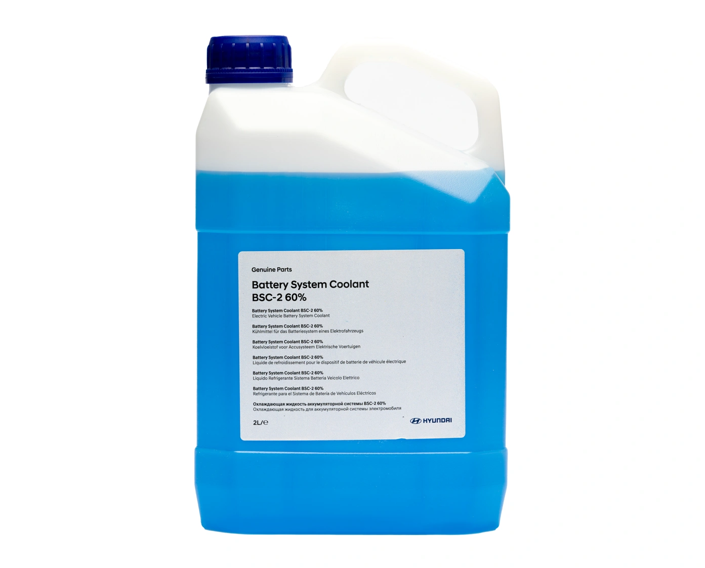 Kjølevæske Hyundai Premium EV-batteri BSC-2 60% │ Batterikjølevæske for hybird- og elbiler Blå EV Battery Coolant - 2L Image 1
