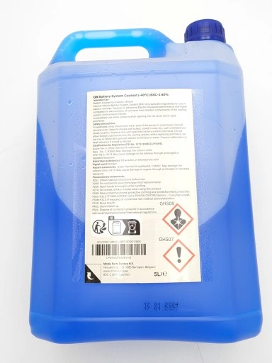 Kjølevæske Hyundai Premium EV-batteri BSC-2 60% │ Batterikjølevæske for hybird- og elbiler Blå EV Battery Coolant - 5L Image 2