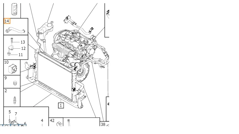 Kjølevæskeslange Volvo S60 / S60 Cross Country / S80 / V60 / V60 Cross Country / V70 / XC60 / XC70 2006 - 2018 │ Genuine® – bilde 4