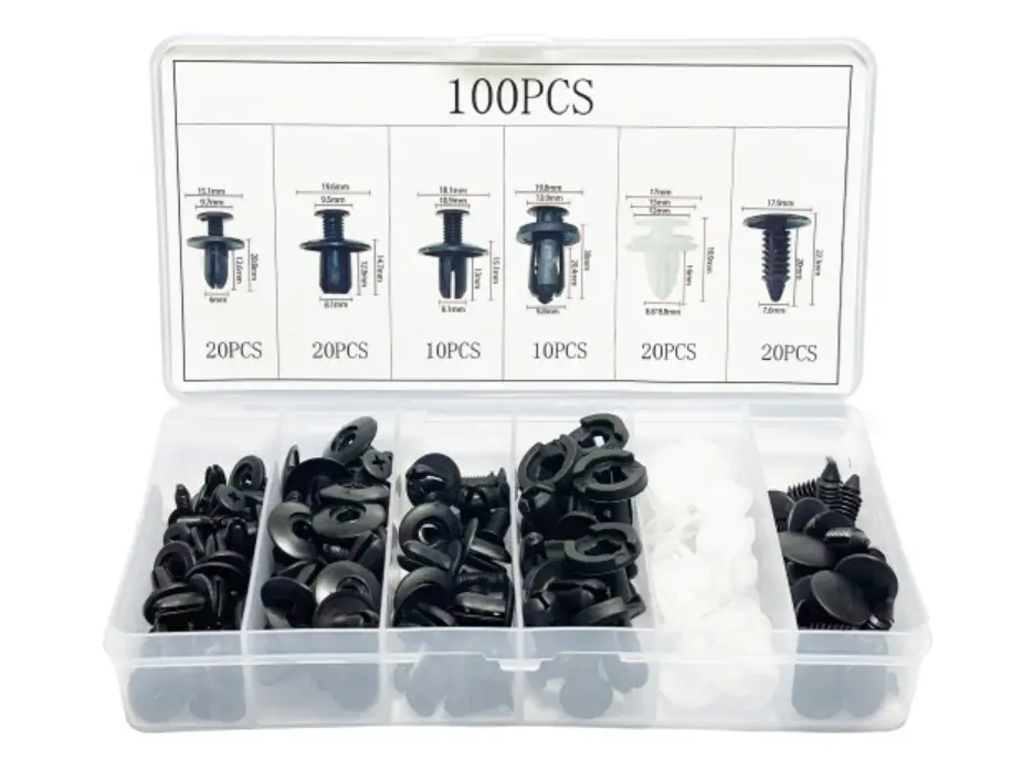 Klips til karosseri - 100 stk. Image 1