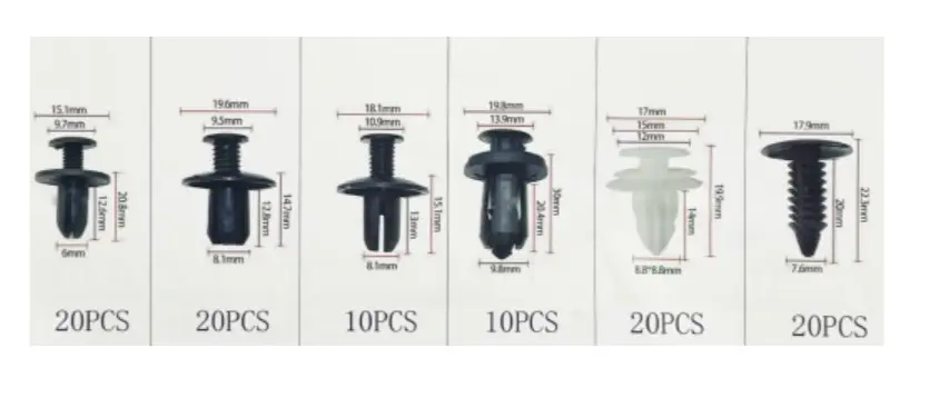 Klips til karosseri - 100 stk. Image 2