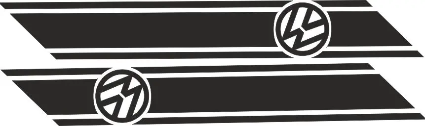 Klistremerker VW T5 / T6 LOGO Edition Black Image 3