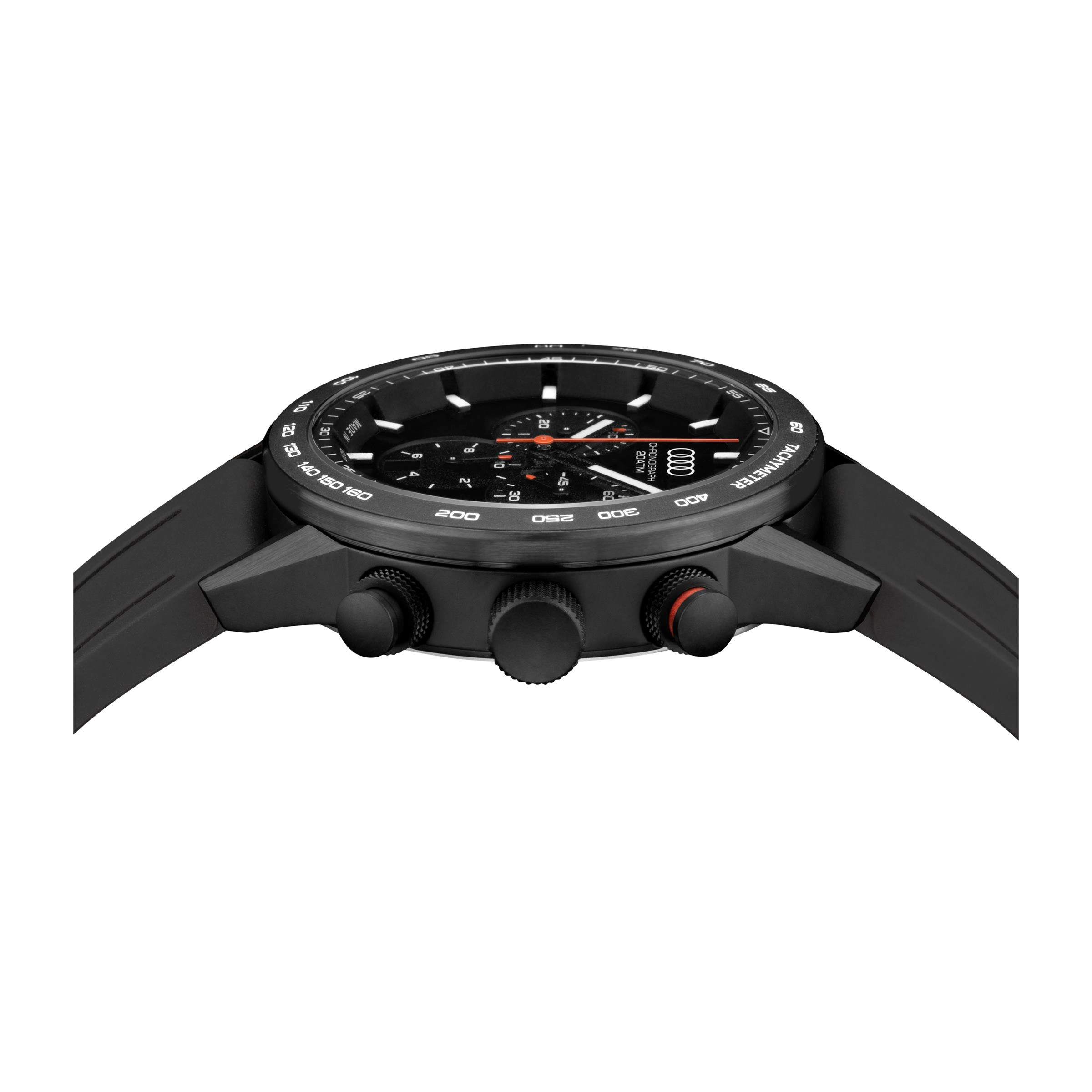 Klokke Audi Chronograph Men │ Genuine® Watch Black Edition – bilde 2