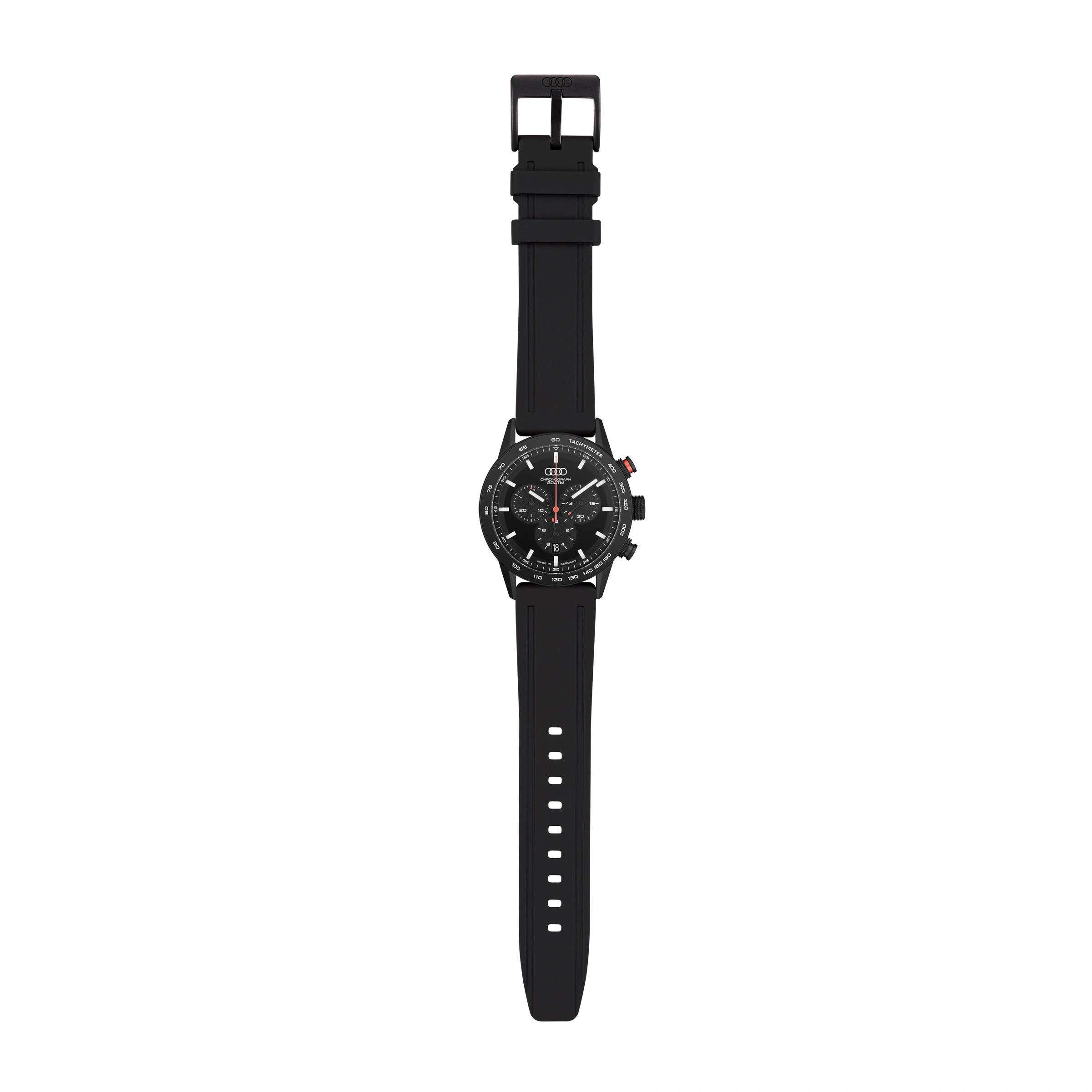 Klokke Audi Chronograph Men │ Genuine® Watch Black Edition – bilde 3