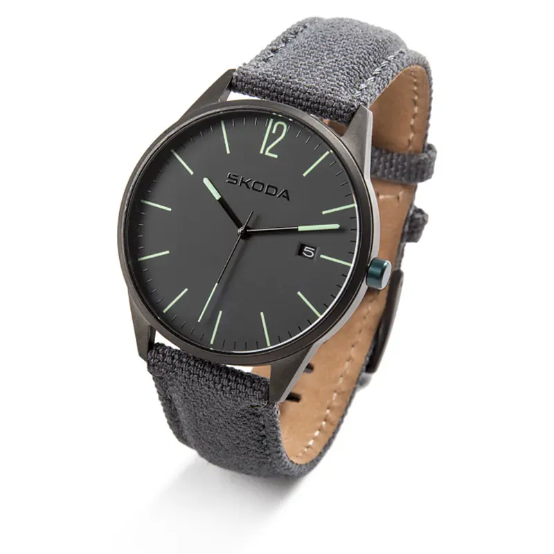 Klokke Škoda Anthracite Grey | Genuine Watch Skoda Unisex Analog Quarz