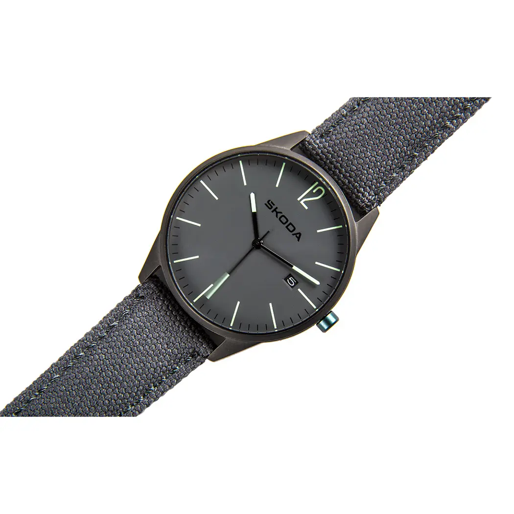 Klokke Škoda Anthracite Grey | Genuine Watch Skoda Unisex Analog