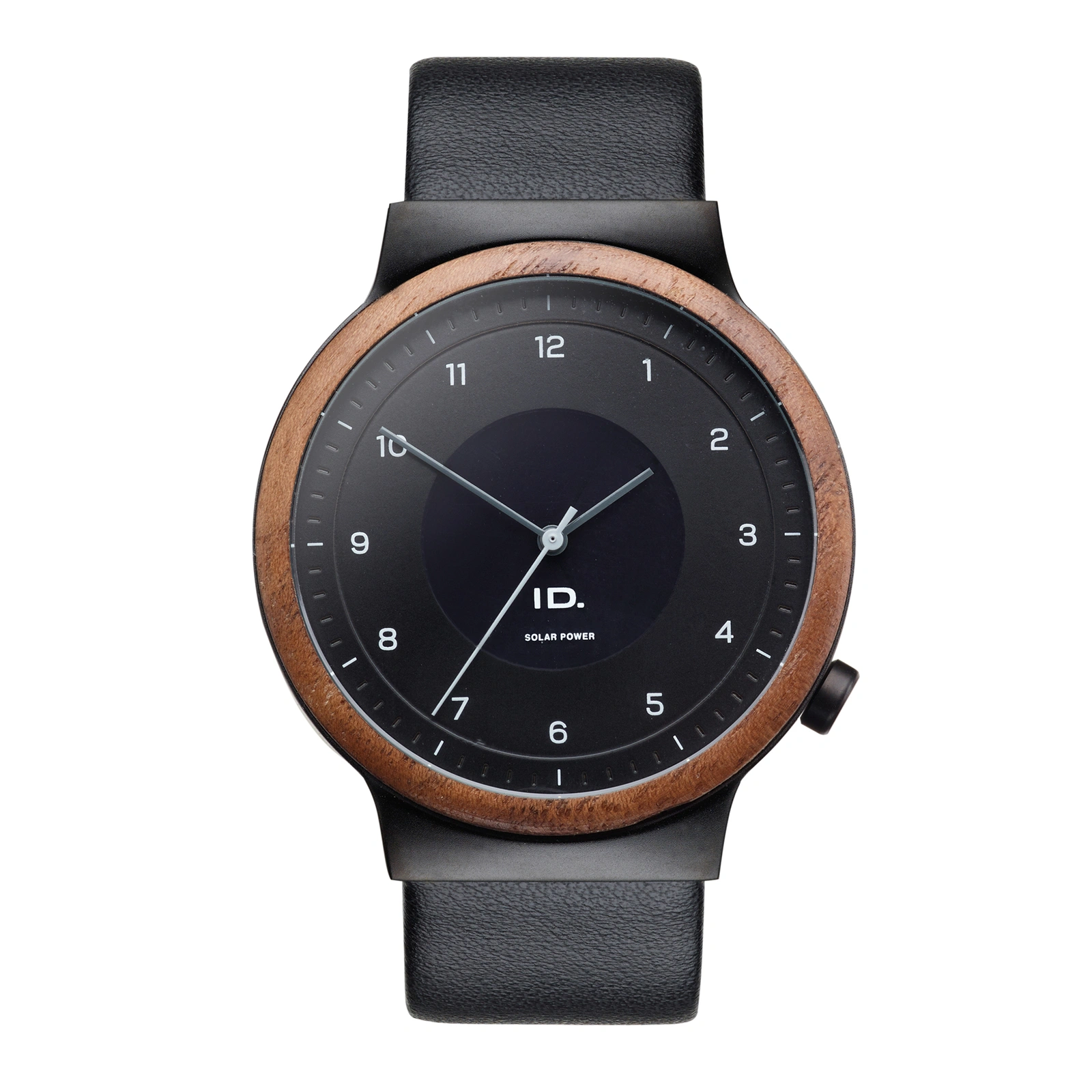 Klokke VW ID. Solcelledrevet Armbåndsur │ Genuine® Unisex Solar Power Watch Black Edition