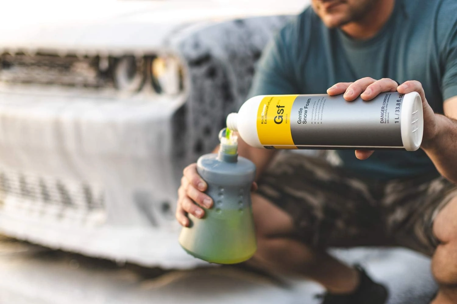 Koch Chemie GSF Gentle Snow Foam pH-nøytral aktiv skumrens │ Bilshampoo til skumkanon - 1L Image 3