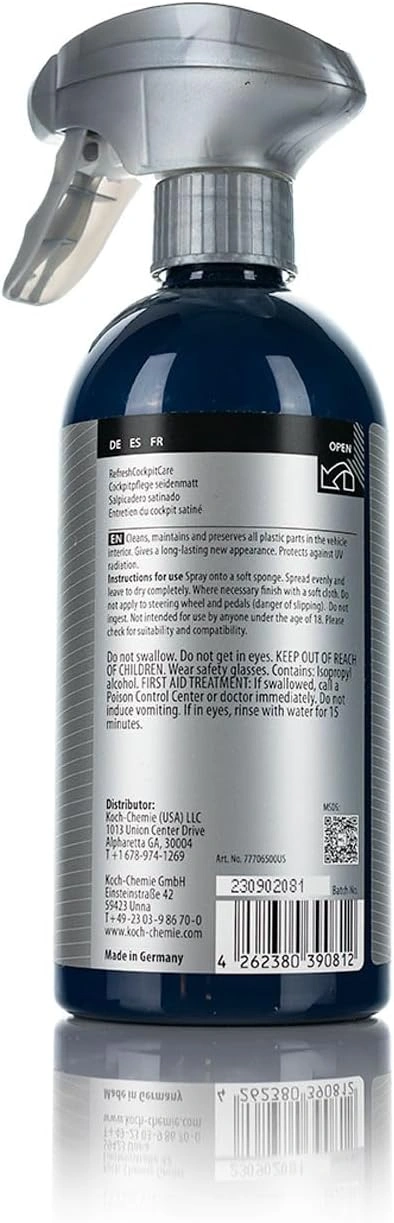 Koch Chemie Refresh Cockpit Care │ Interiørvask Vinyl & Plast Cleaner - 500 ml Image 2