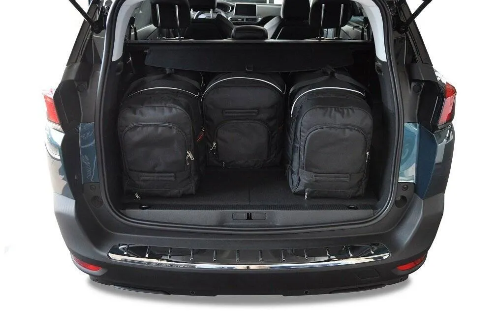 Koffert sett Peugeot 5008 (P87) 2017 -> │ Car Bags sett 4 stk. – bilde 9