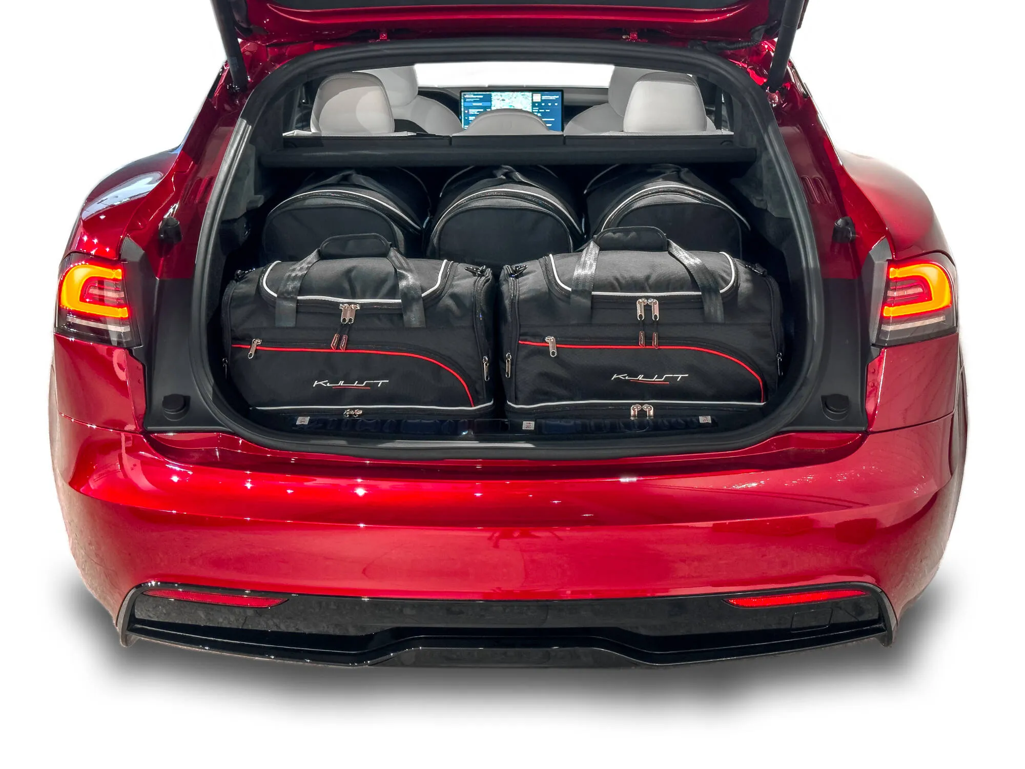 Koffert sett Tesla Model S 2021 -> │ Car Bags sett 7 stk.