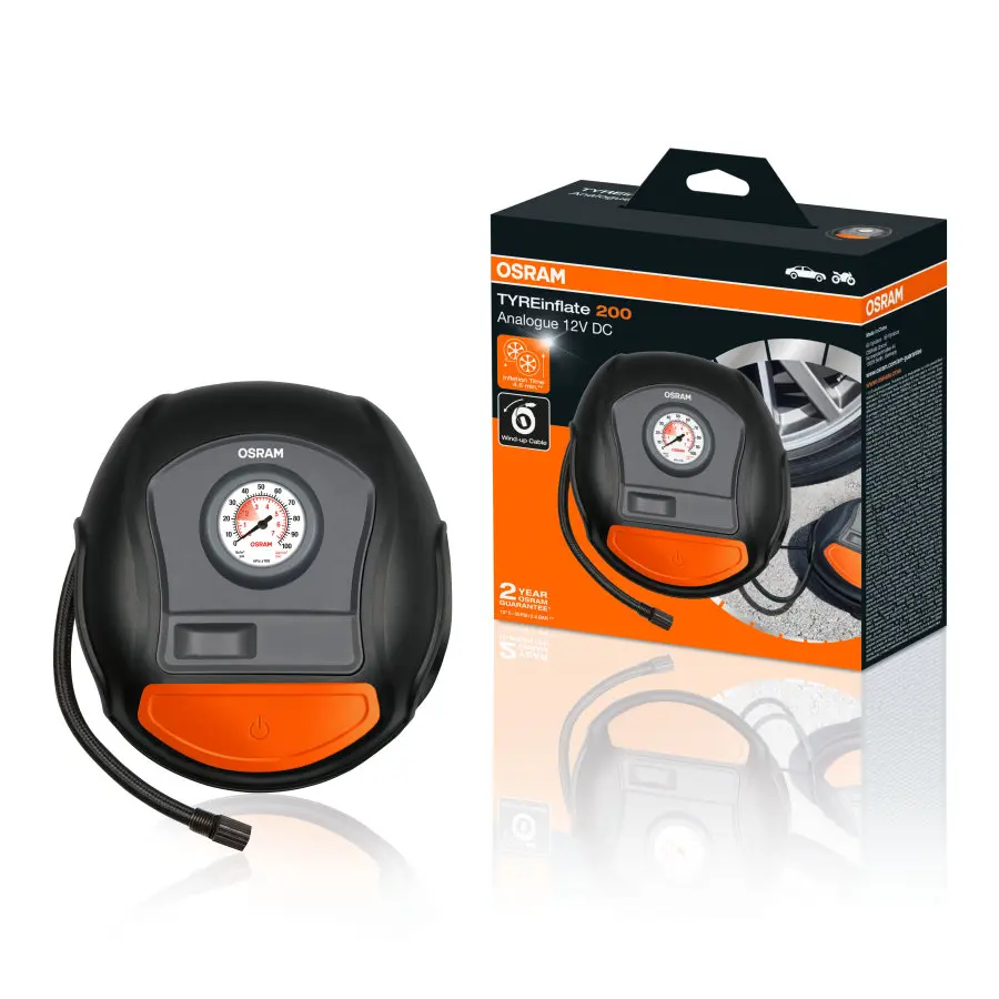 Kompressor dekkpumpe Osram TYREinflate 200