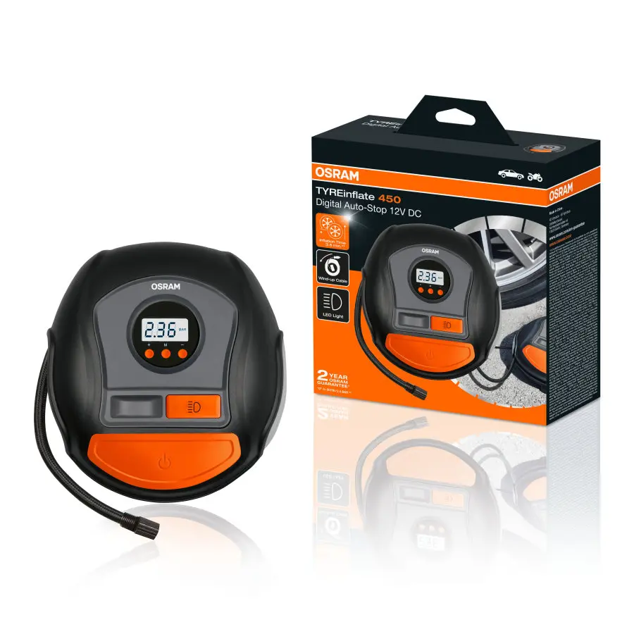 Kompressor dekkpumpe Osram Tyreinflate 450