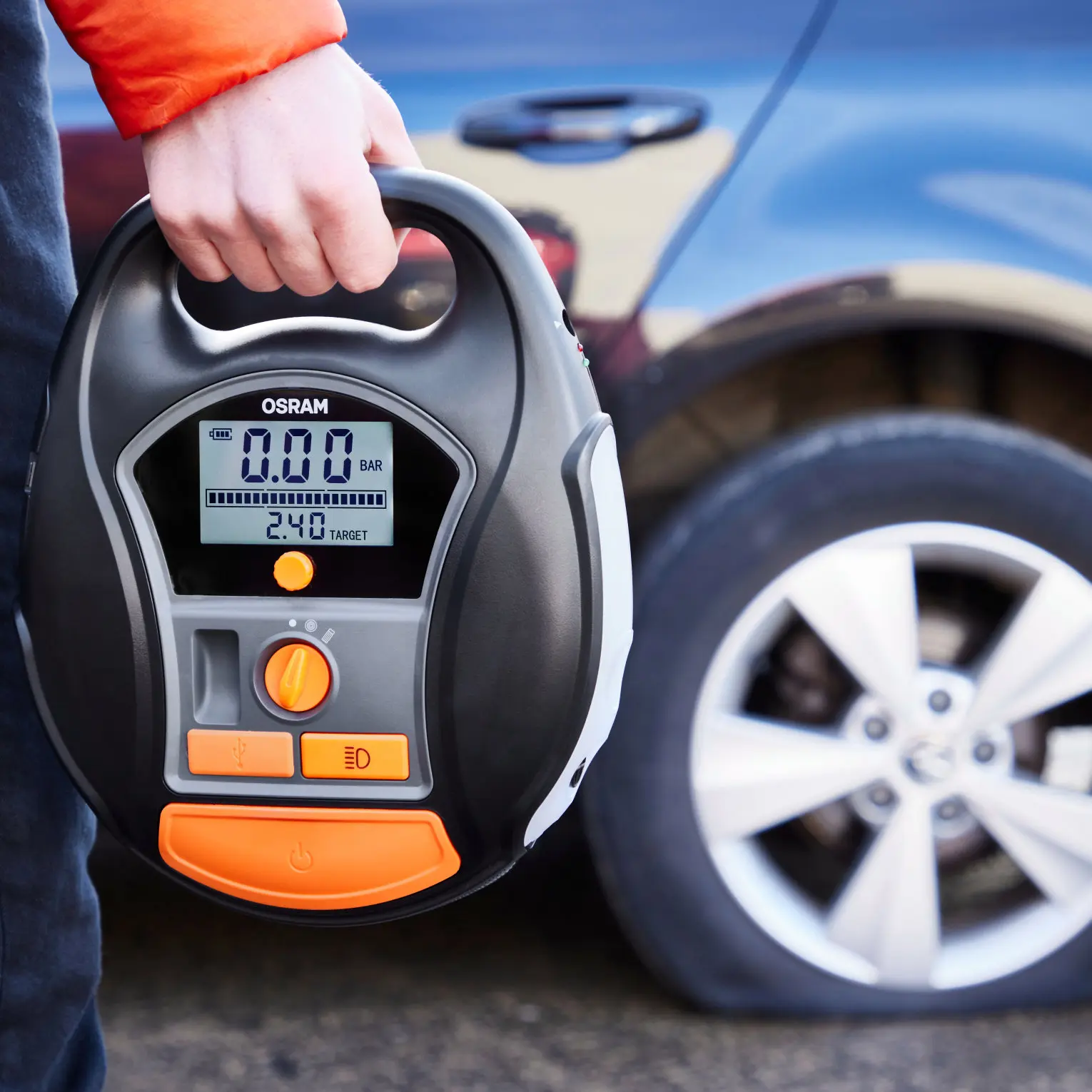 Kompressor dekkpumpe Osram TYREinflate 6000 (oppladbar) – bilde 6
