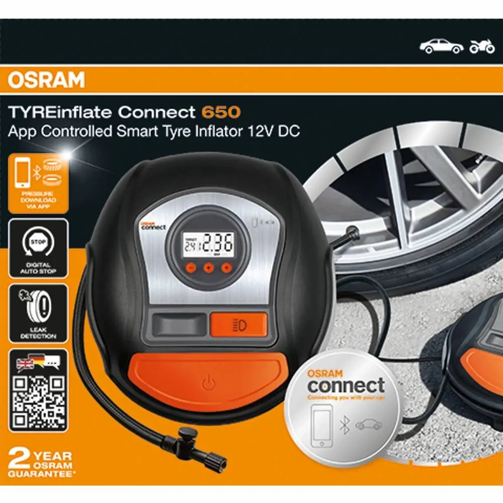 Kompressor dekkpumpe Osram TYREinflate Connect 650 – bilde 21