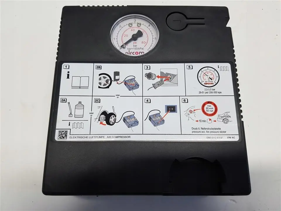 Kompressor dekkpumpe VAG │ Genuine® Pneumatic Air Tyre Compressor Image 4