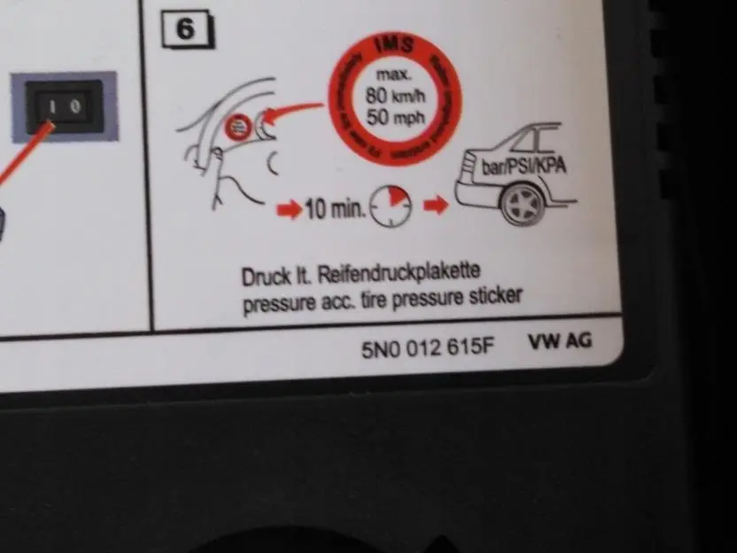 Kompressor dekkpumpe VAG │ Genuine® Pneumatic Air Tyre Compressor Image 5