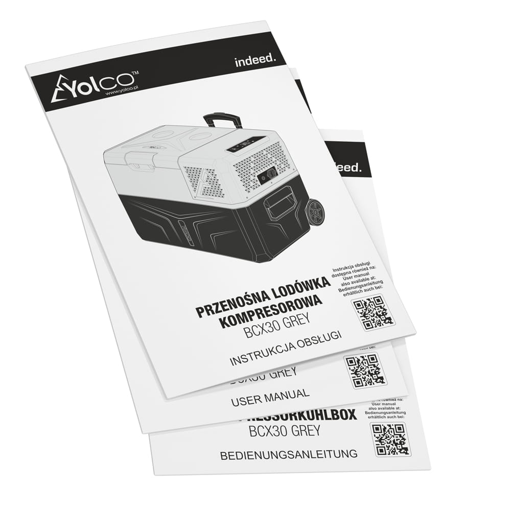 Kompressor kjøleboks Yolco BCX30 GREY 28 L │ Kompressorkjøleskap Bluetooth - USB - grå – bilde 21