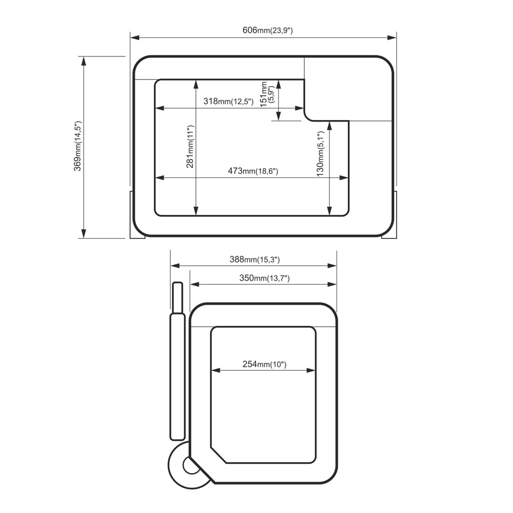 Kompressor kjøleboks Yolco BCX30 GREY 28 L │ Kompressorkjøleskap Bluetooth - USB - grå – bilde 23
