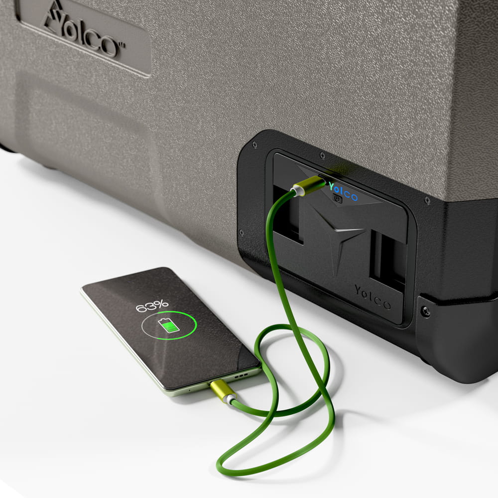 Kompressor kjøleboks Yolco FCX25 CREAM 25 L │ Kompressorkjøleskap Bluetooth - USB - krem – bilde 13