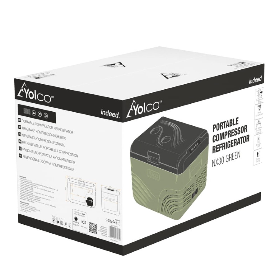 Kompressor kjøleboks Yolco NX30 GREEN 28 L │ Kompressorkjøleskap Bluetooth - grønn – bilde 17