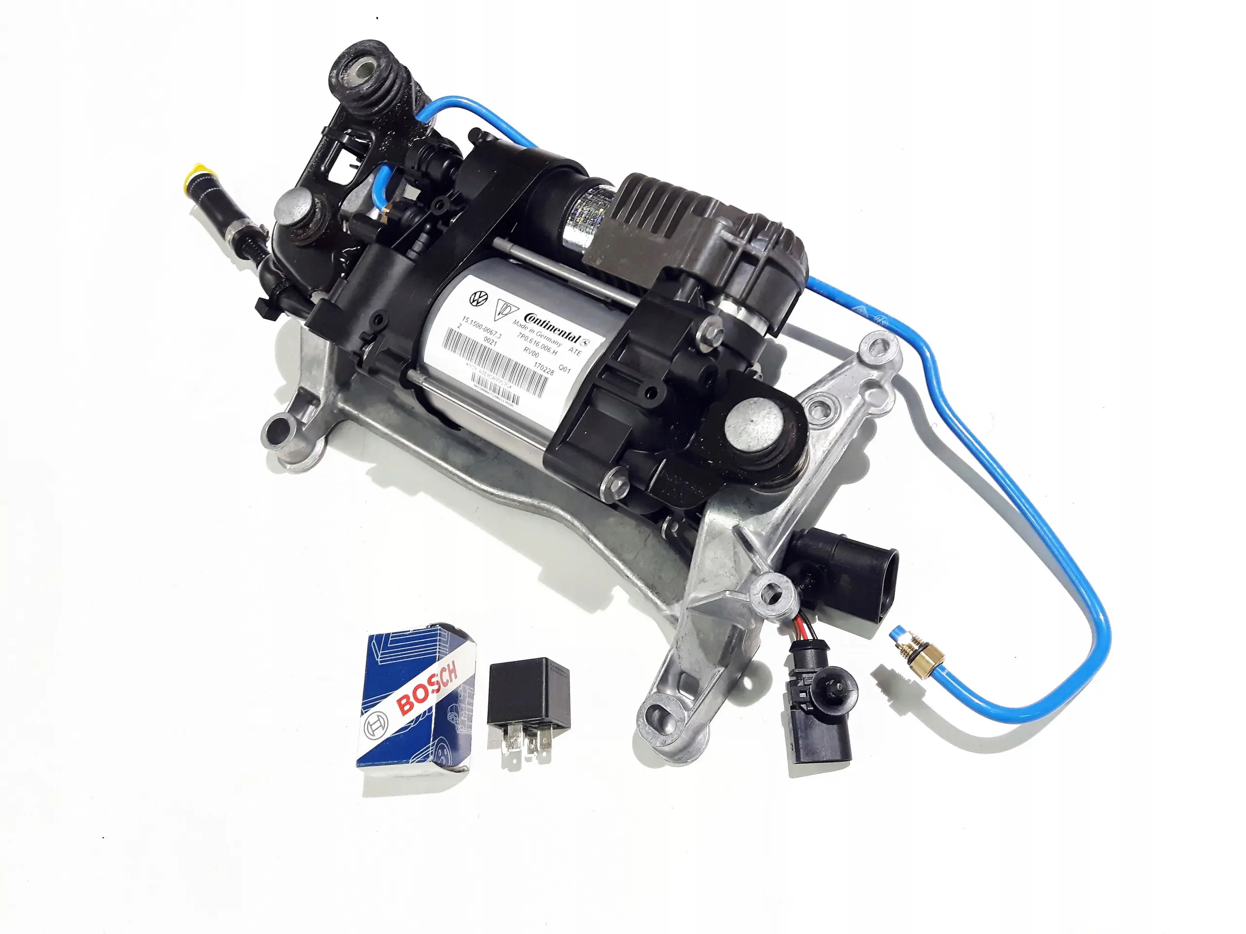Kompressor trykkluftanlegg  Continental VW Touareg 7P 2010 - 2018 / Porsche Cayenne II (92A) 2010 - 2017 - Ny overhalt