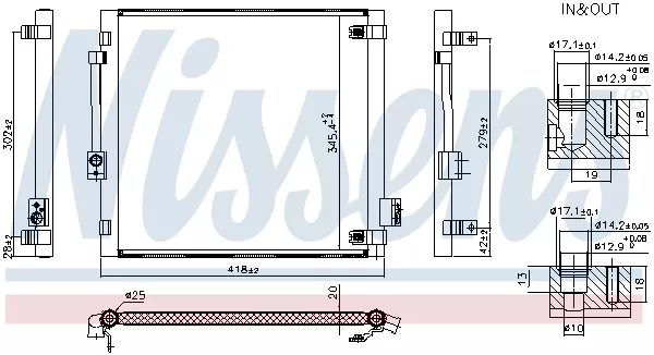 Kondensator klimaanlegg Tesla Model S │ Nissen Air Conditioning Condenser Image 5