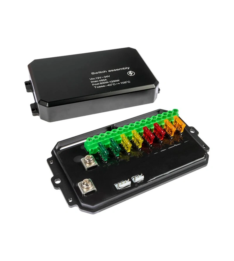 Kontrollboks Optibeam Control Panel 1605 – 4.5" / 11.5 cm – 12–24V – 60A │ Lyskontrollenhet 8-knapps bryterpanel – bilde 5