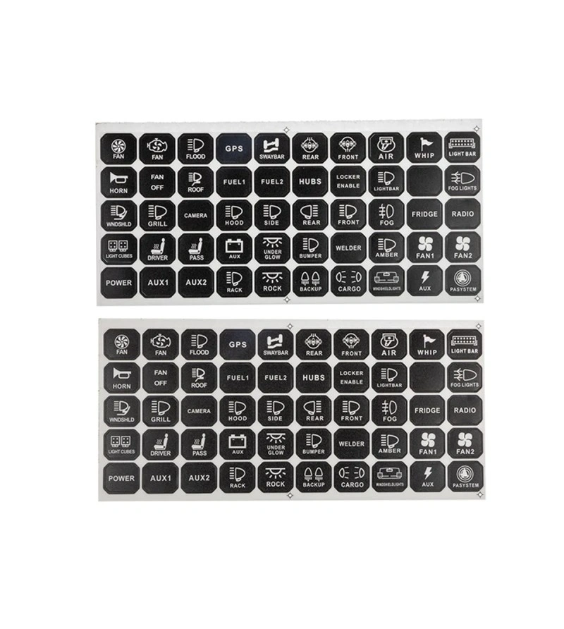 Kontrollboks Optibeam Control Panel 1605 – 4.5" / 11.5 cm – 12–24V – 60A │ Lyskontrollenhet 8-knapps bryterpanel – bilde 6