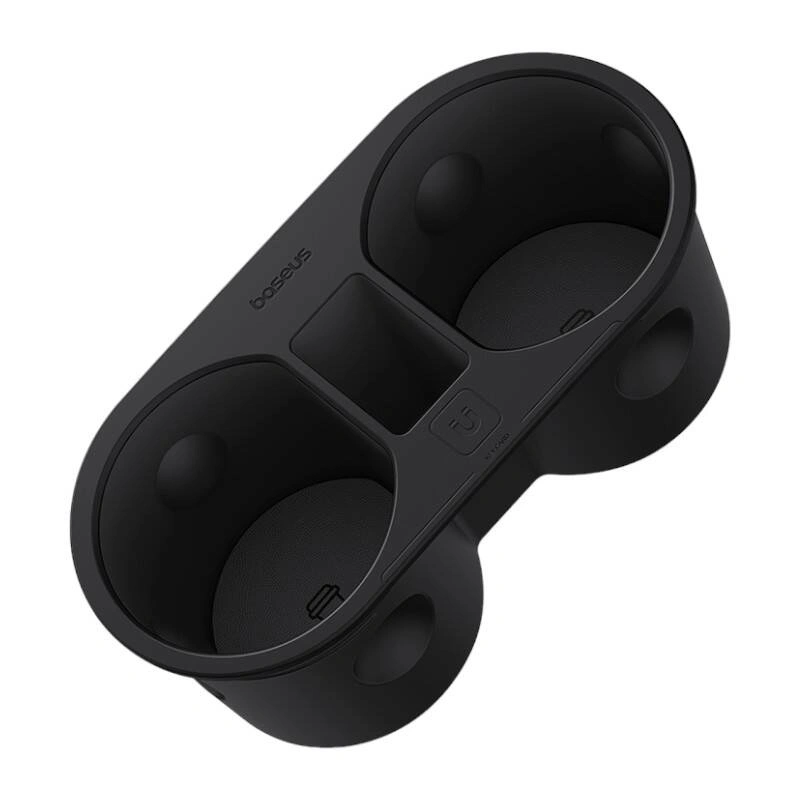 Koppholder innlegg Tesla Model 3 2020 - 2023 / Tesla Model Y 2020 -> │ Svart Baseus T-Space Series Cup Holder for Tesla Twilight Black – bilde 3