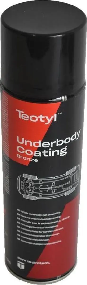 Korrosjonsbeskyttelse spray Tectyl Underbody Coating Bronze | Rustbeskyttelse til undersetll - 500ml Image 2