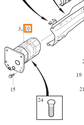 Krasjboks (deformasjonselement) Volvo Genuine® S60 S60CC S60L V60 V60CC XC60 │ høyre