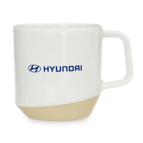 Krus Hyundai Hvit │ Genuine® Mug White Beige - 400 ml