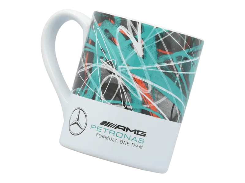 Krus Mercedes-Benz Petronas Formula 1 Team │ Genuine® Mug White - 300 ml – bilde 2