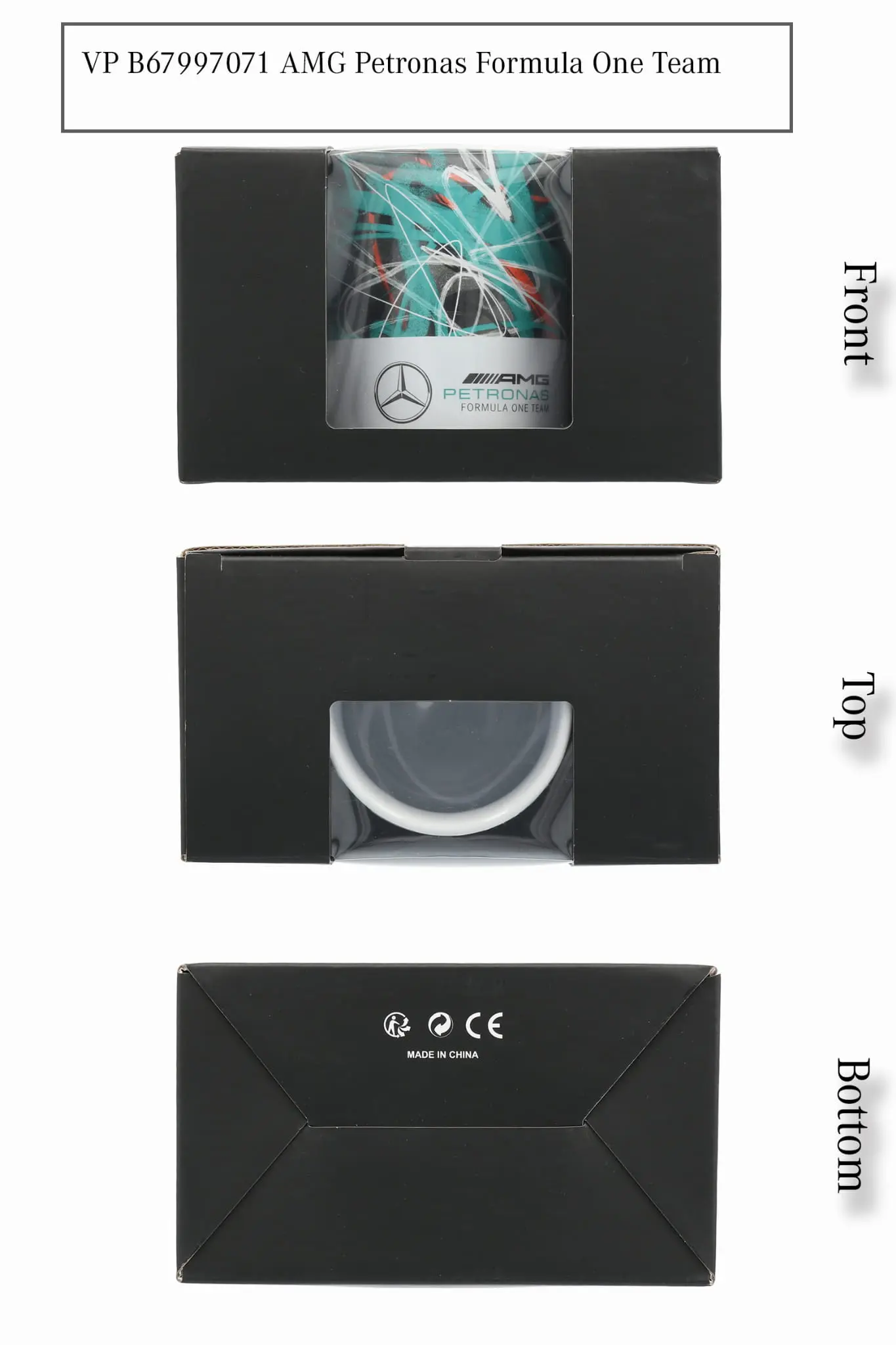 Krus Mercedes-Benz Petronas Formula 1 Team │ Genuine® Mug White - 300 ml – bilde 5