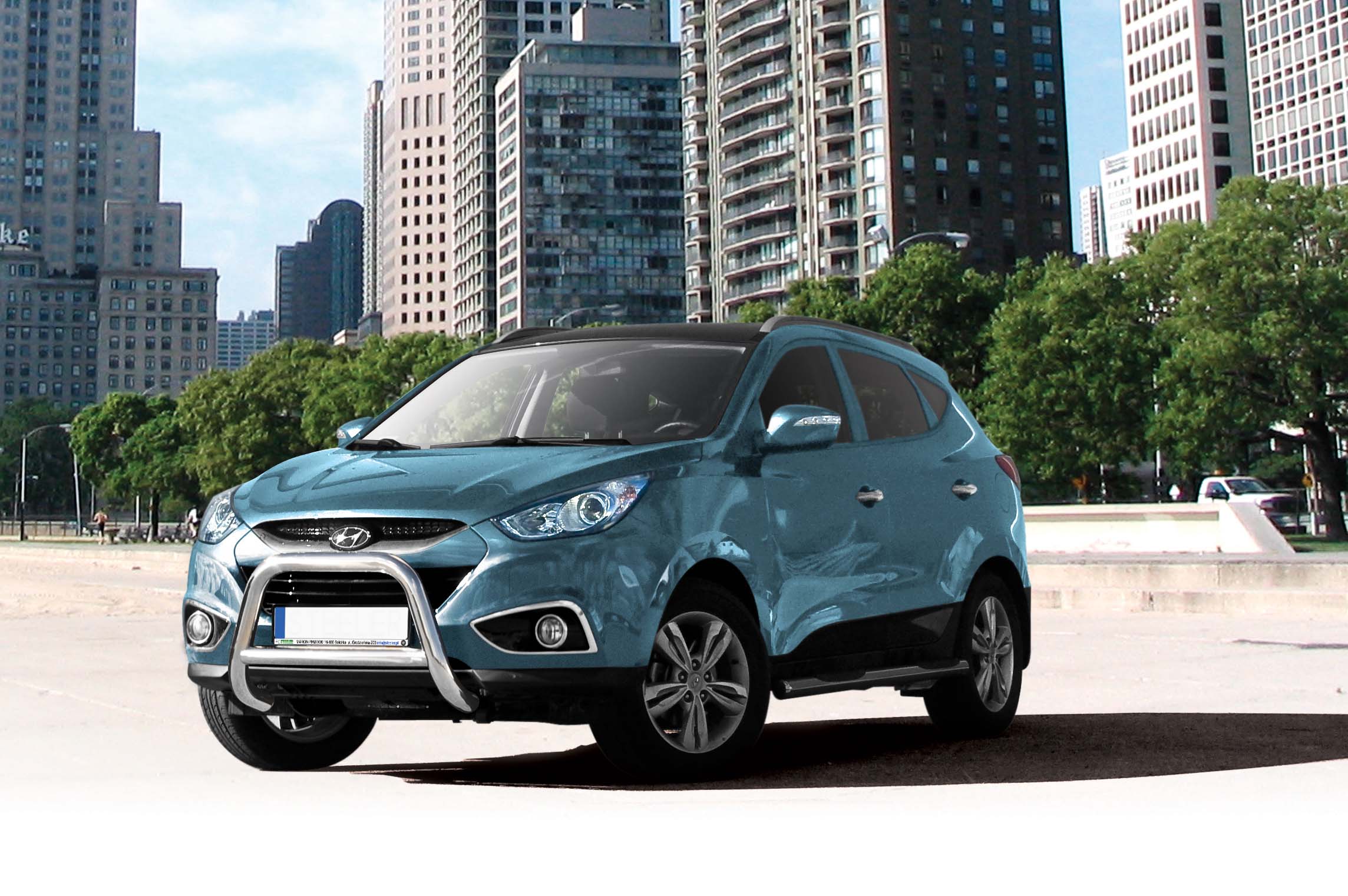 Kufanger Hyundai ix35 I 2009-2015 med tverrør