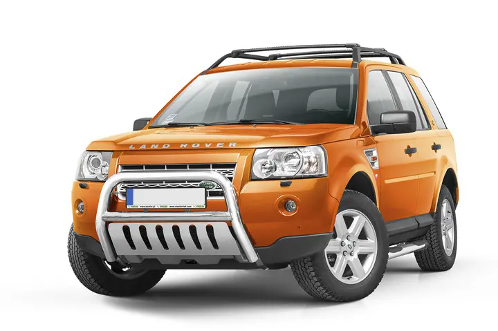 Kufanger Land Rover Freelander II 2006-2014  | D - Ø70mm Chrome - med underseksjonsplate