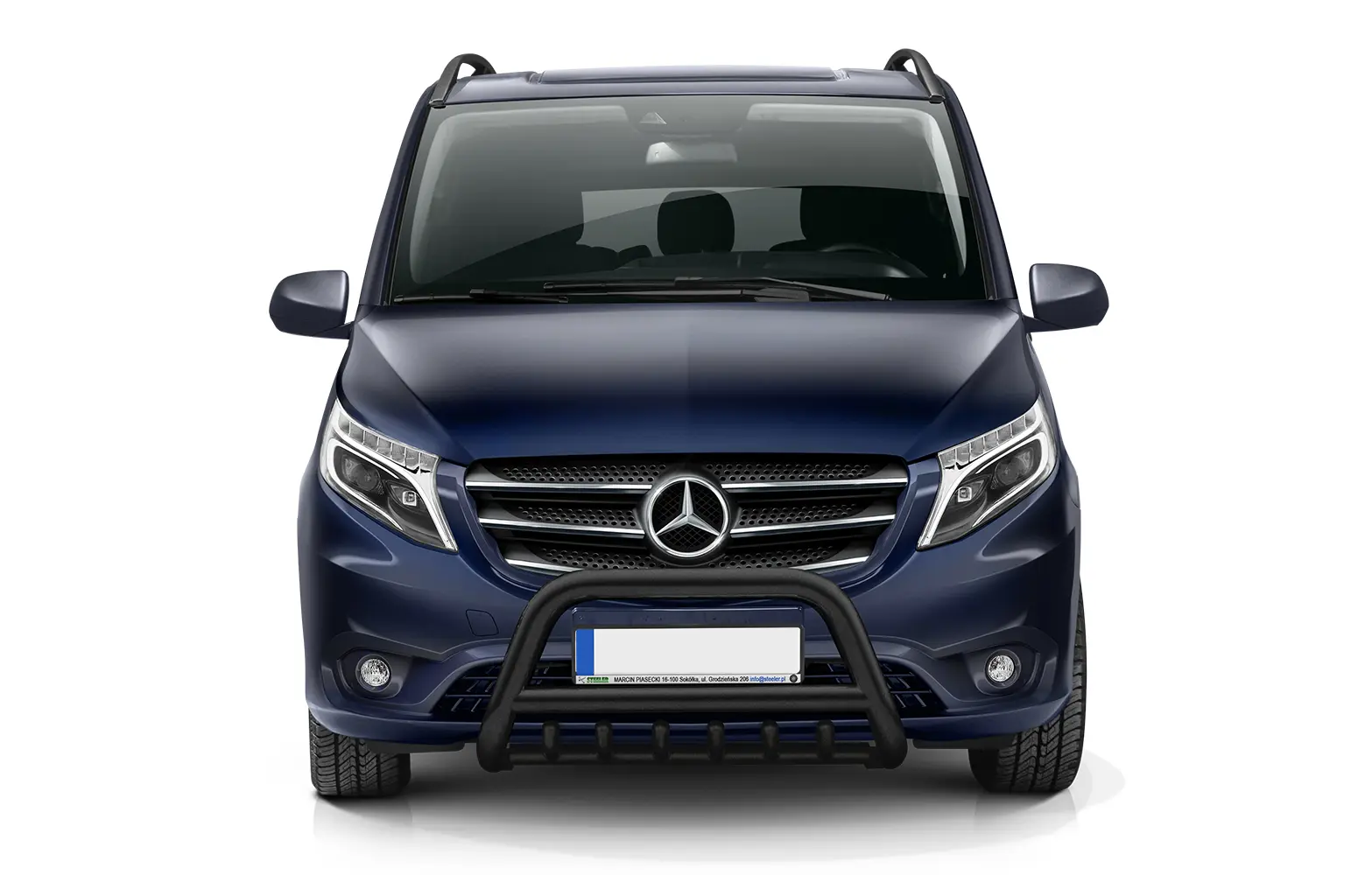 Kufanger Mercedes-Benz Vito (W447) 2019 - 2023 / V-Class (W447) 2019 - 2023 │ med underseksjonsgrill Black Edition