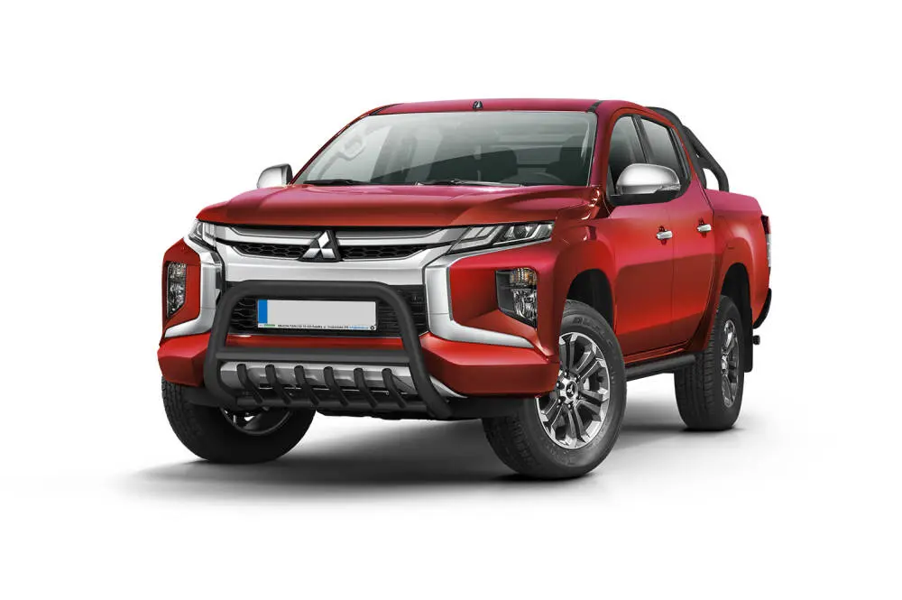 Kufanger Mitsubishi L200 2019-> med underseksjonsgrill Black Edition